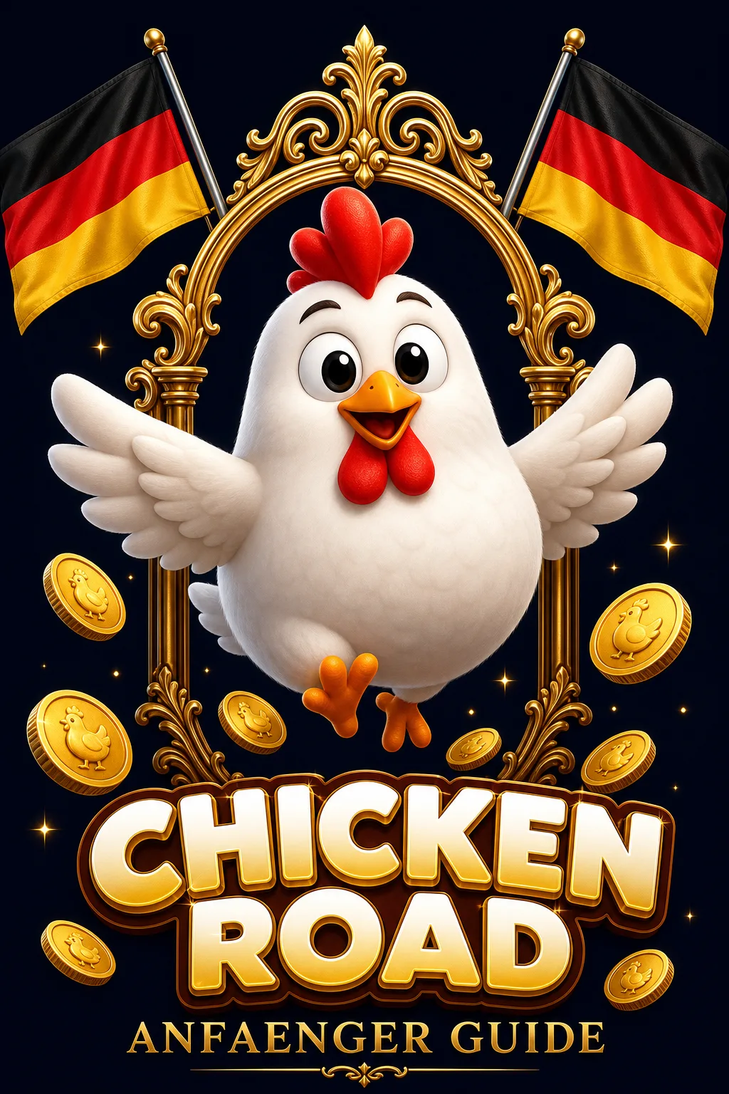 Chicken Road Spiel - Huhn überquert Strasse mit steigendem Multiplikator